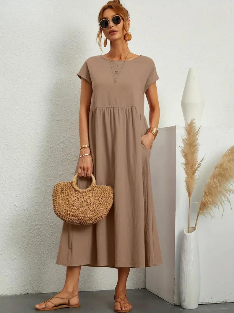 Olivia | Relaxed Everyday Linen-Style Dress