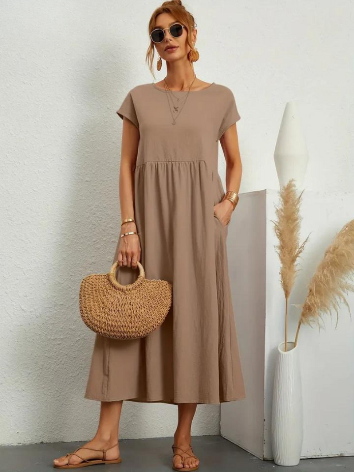Olivia | Relaxed Everyday Linen-Style Dress