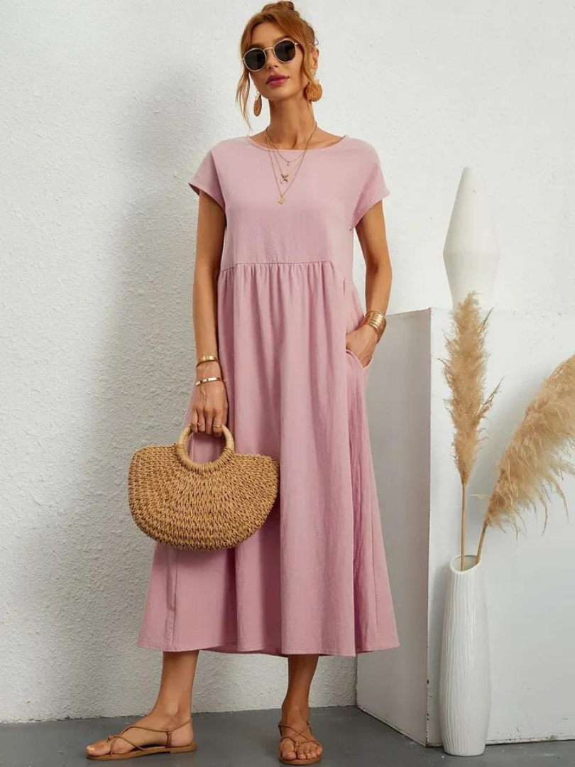 Olivia | Relaxed Everyday Linen-Style Dress