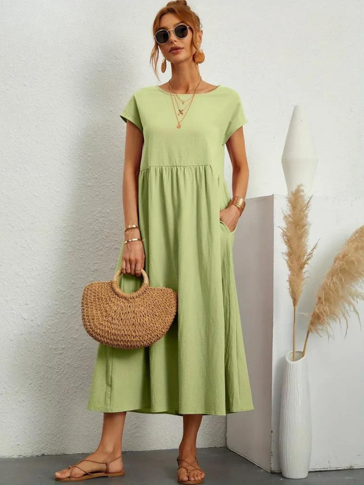Olivia | Relaxed Everyday Linen-Style Dress