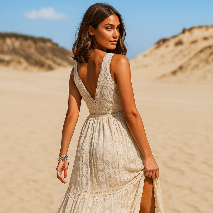 Heidi | Flowy Boho Midi Dress