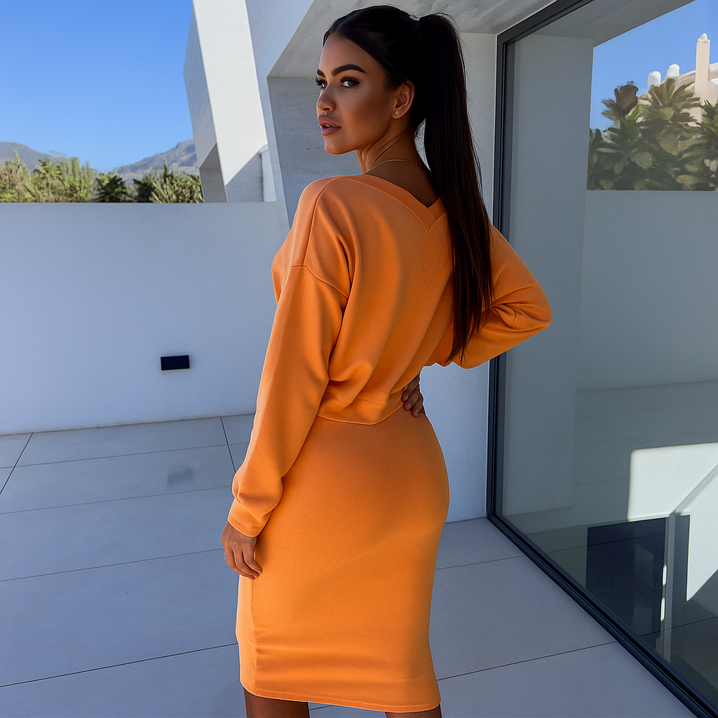 Molly | Relaxed Midi Dress Set