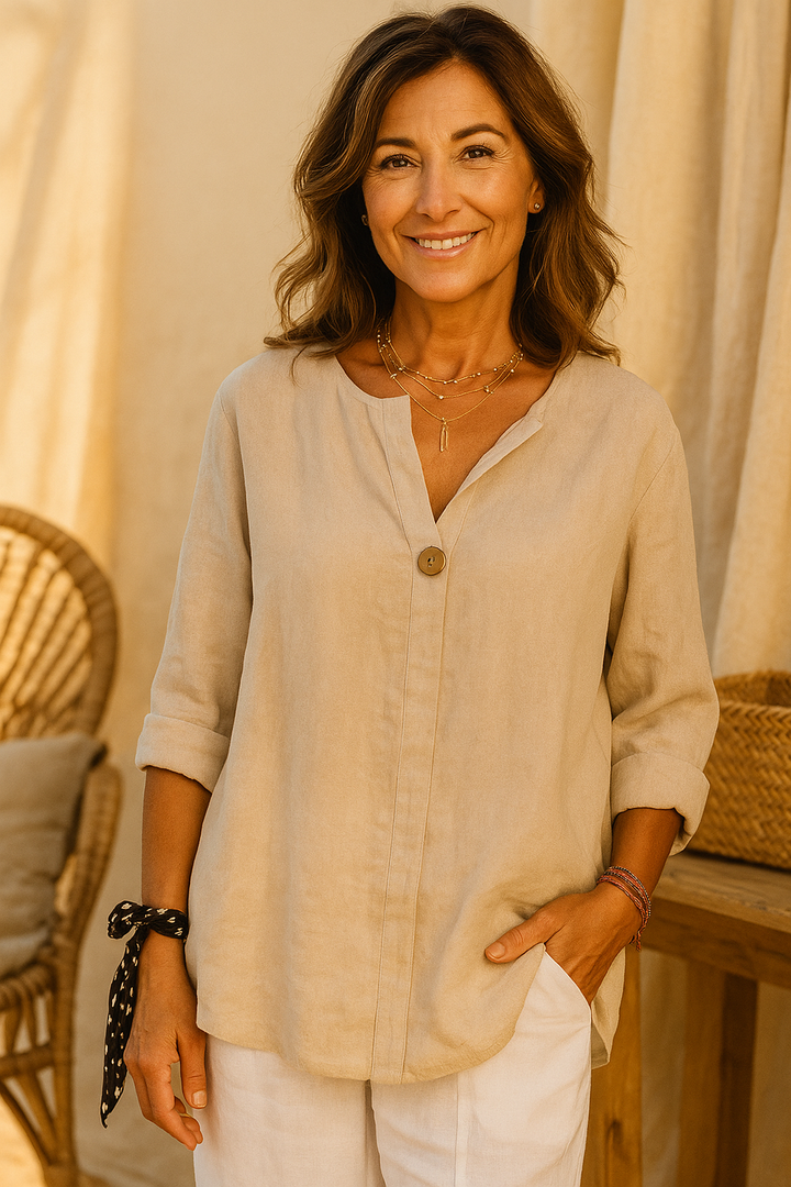 Luna - Casual V-Neck Blouse