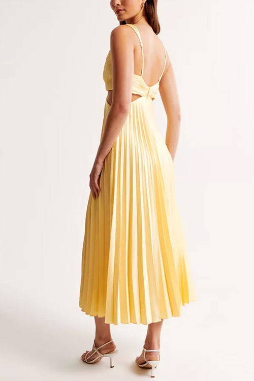 Mila | Flowy Pleated Maxi Dress
