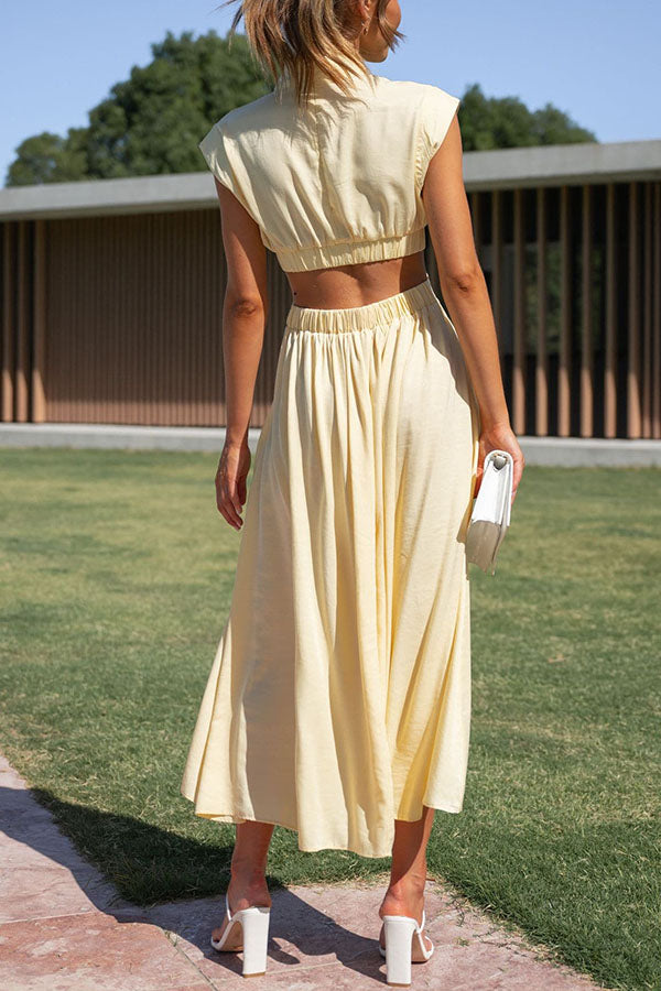 Ruby | Cut-Out Relaxed Midi Dress