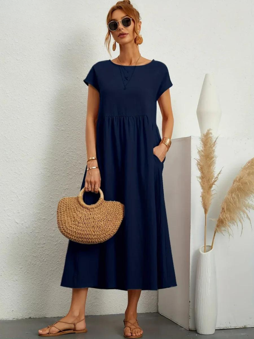 Olivia | Relaxed Everyday Linen-Style Dress