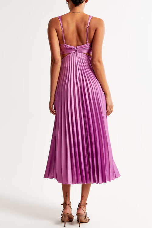 Mila | Flowy Pleated Maxi Dress