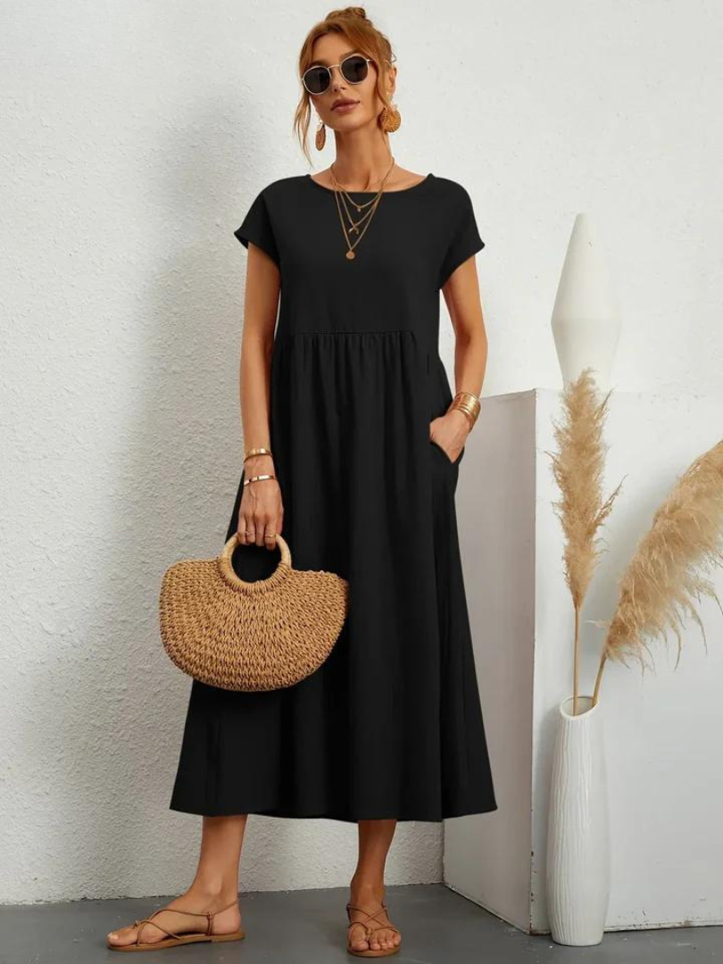 Olivia | Relaxed Everyday Linen-Style Dress