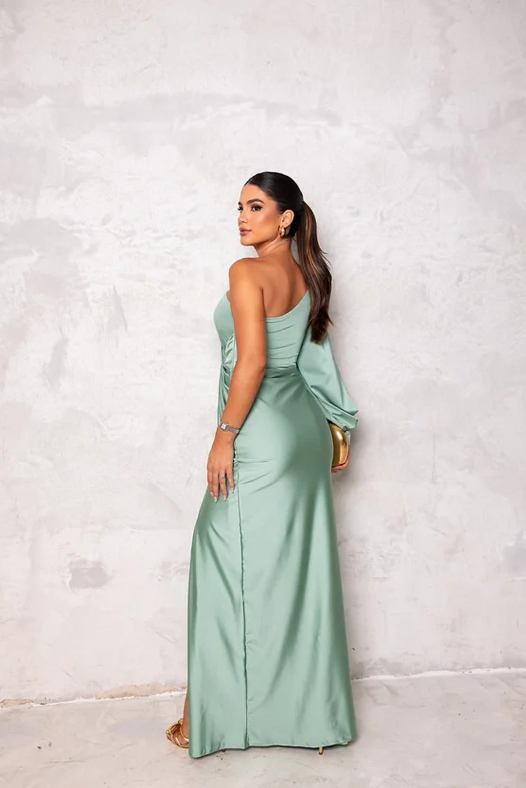 Ava | Draped One-Shoulder Evening Dress