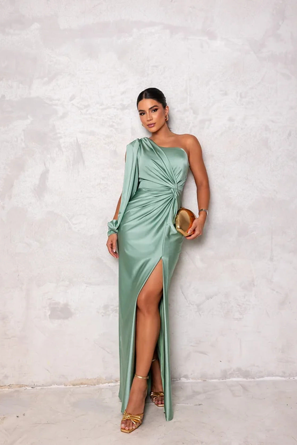 Ava | Draped One-Shoulder Evening Dress