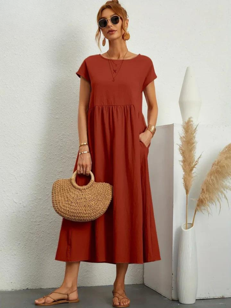 Olivia | Relaxed Everyday Linen-Style Dress