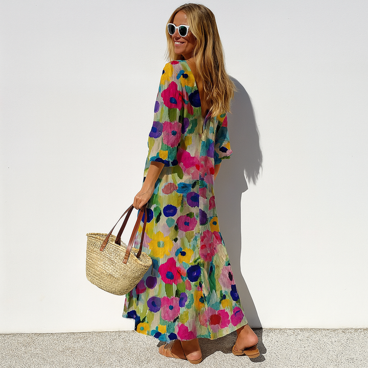 Aria | Flowy Boho Maxi Dress