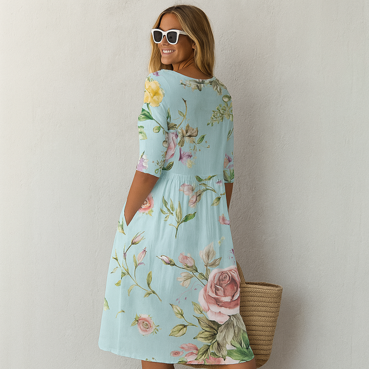 Lola | Flowy Floral Midi Dress