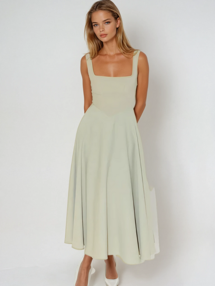 Maya | Off-Shoulder Flowing Midi Dress