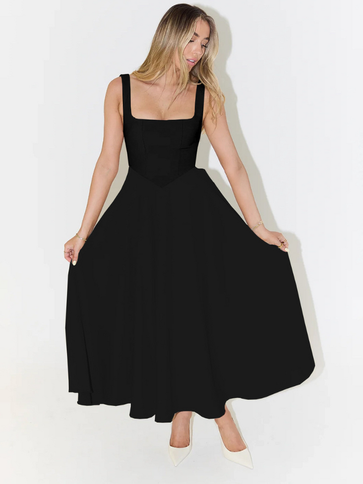 Maya | Off-Shoulder Flowing Midi Dress