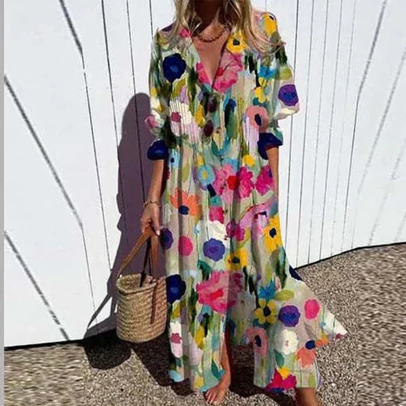 Aria | Flowy Boho Maxi Dress