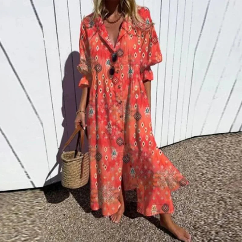 Aria | Flowy Boho Maxi Dress