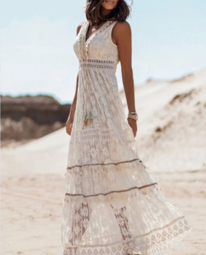 Heidi | Flowy Boho Midi Dress