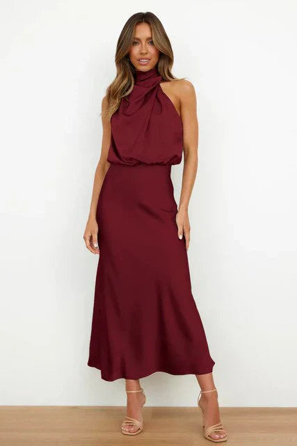 Zoe | Tailored Split-Front Midi Dress