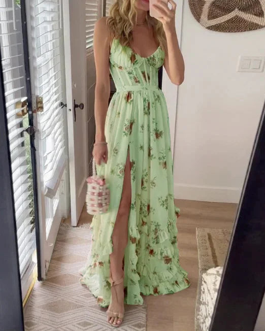 Ella | Flowy Fitted Midi Dress