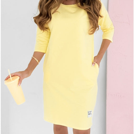 Talia | Relaxed Pocket Midi Dress